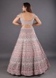 Heavy Embroidered Net Shaded Lehenga Choli